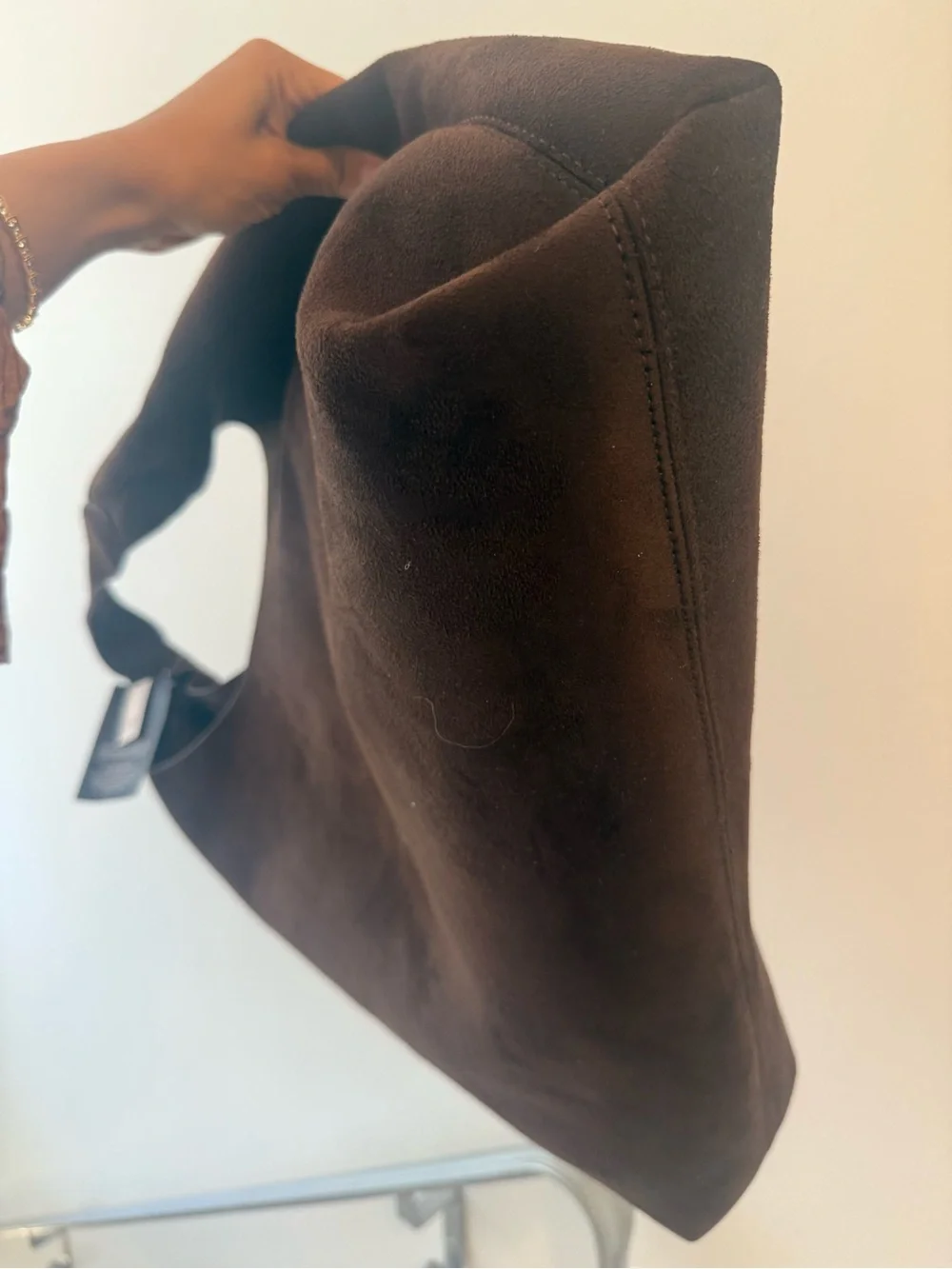SOLD !!Brand new with tag Gap Brown Suede Hobo Tote Bag - Picture 5 of 5